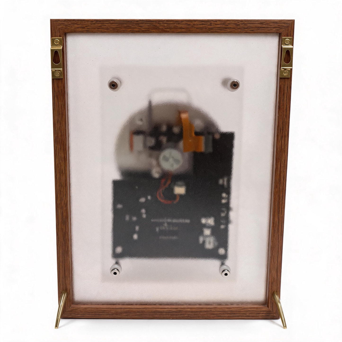 Wood Frame Retro Portable Hi-Fi CD Player, No Internal Speakers, CD not included